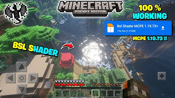 [ MCPE ] Bsl Shader For Minecraft PE 1.19.73+ | Render Dragon Support