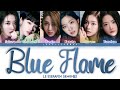 Le sserafim   blue flame lyrics color coded hanromeng