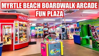 Myrtle Beach Oceanfront Arcade - Fun Plaza on the Boardwalk!