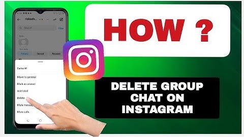 How To Delete Group Chat On Instagram