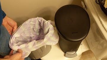 HOW TO PUT A GARBAGE BAG IN A TRASH BIN