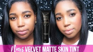 NARS Velvet Matte Skin Tint Review+Demo | Best Foundation For OilySkin | Jessica Chanell