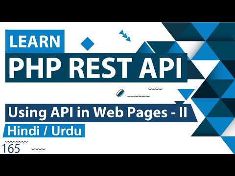 PHP REST API in Web Page Tutorial - II in Hindi / Urdu