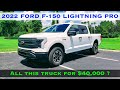 2022 Ford F-150 Lightning Pro Electric Pickup - POV Test Drive & Review - Stating at $40k ?