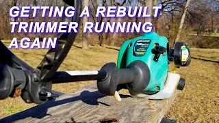 Getting a rebuilt trimmer running again