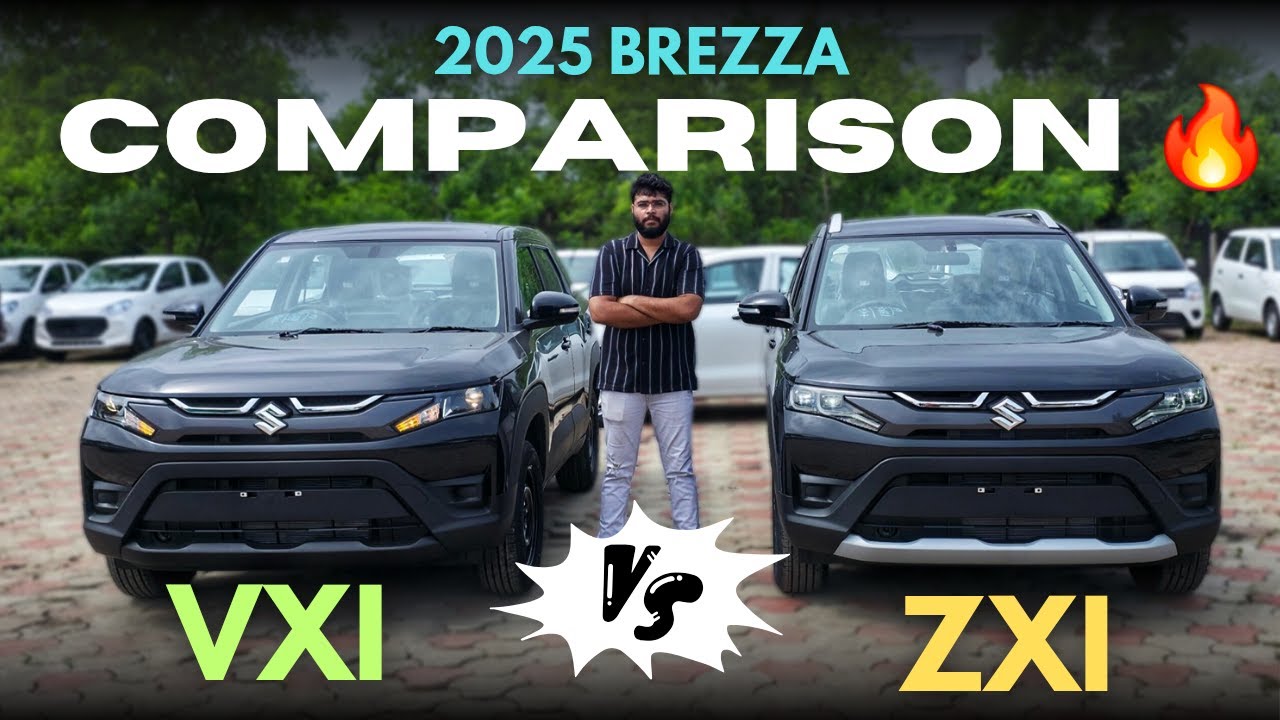 2025 Maruti Suzuki Brezza VXI Vs Brezza ZXI | Detailed Comparison | beCARladka