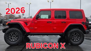 FIRST LOOK: 2026 Jeep Wrangler RUBICON X in Firecracker Red
