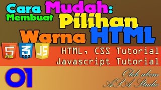 Membuat Pilihan Warna HTML - Cara Mudah - 01 - Video Preview [Javascript PHP Tutorial]