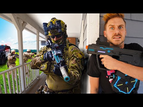 We Challenged ELITE Military Squad to Laser Tag!