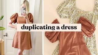 How to Duplicate Your Clothes! (Recreating My DREAM Puff-Sleeve Dress)