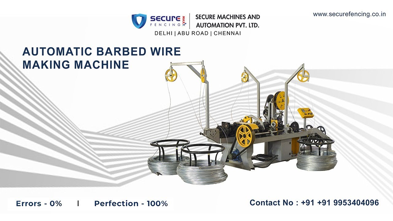 Automatic Barbed wire machine | Secure Fencing | High speed | Delhi - Abu road - Chennai