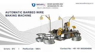 Automatic Barbed Wire Machine Secure Fencing High Speed Delhi - Abu Road - Chennai