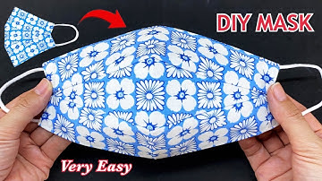 Very Easy Beautiful 3D Mask! Diy Breathable Face Mask Easy Pattern Sewing Tutorial |How to Make Mask