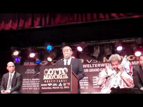 Part 1/6 of Cotto-Mayorga NYC Press Conference 1/1...