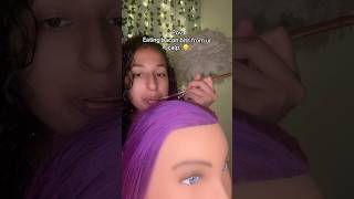 🤍🤍🥓 #asmr #asmrsatisfying #asmrvideo #asmrhairplay #hairplayasmr #asmrsounds