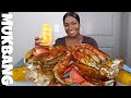 GIANT SPICY CRAB LEGS +SEAFOOD BOIL MUKBANG | STORYTIME