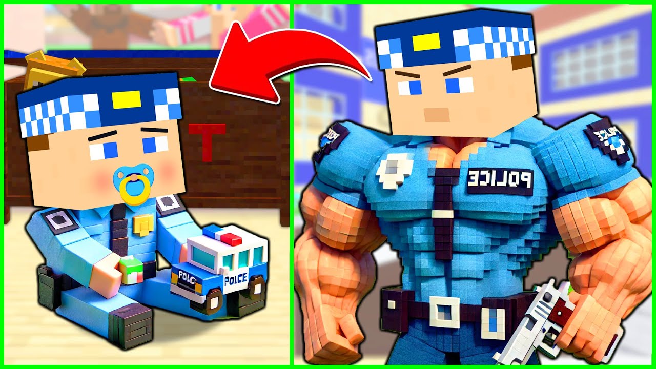 KEREM KOMİSER VE ASLI POLİS KASLI OLDU, BEBEĞİ OLDU! 😍  - Minecraft ZENGİN FAKİR HAYATI