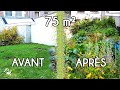 Transformation dune pelouse urbaine de 75m en permaculture productive visite du potager  astuces