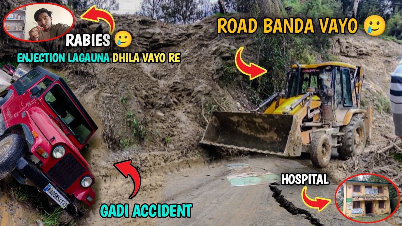 रोड Banda Vayo 🥲( रेबिज ) Ko Enjection lagauna Xutyo 😭 simla himachal !