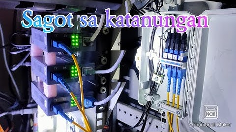 Part 2 How to troubleshoot Media converter indicator lights error problem ( Tagalog )