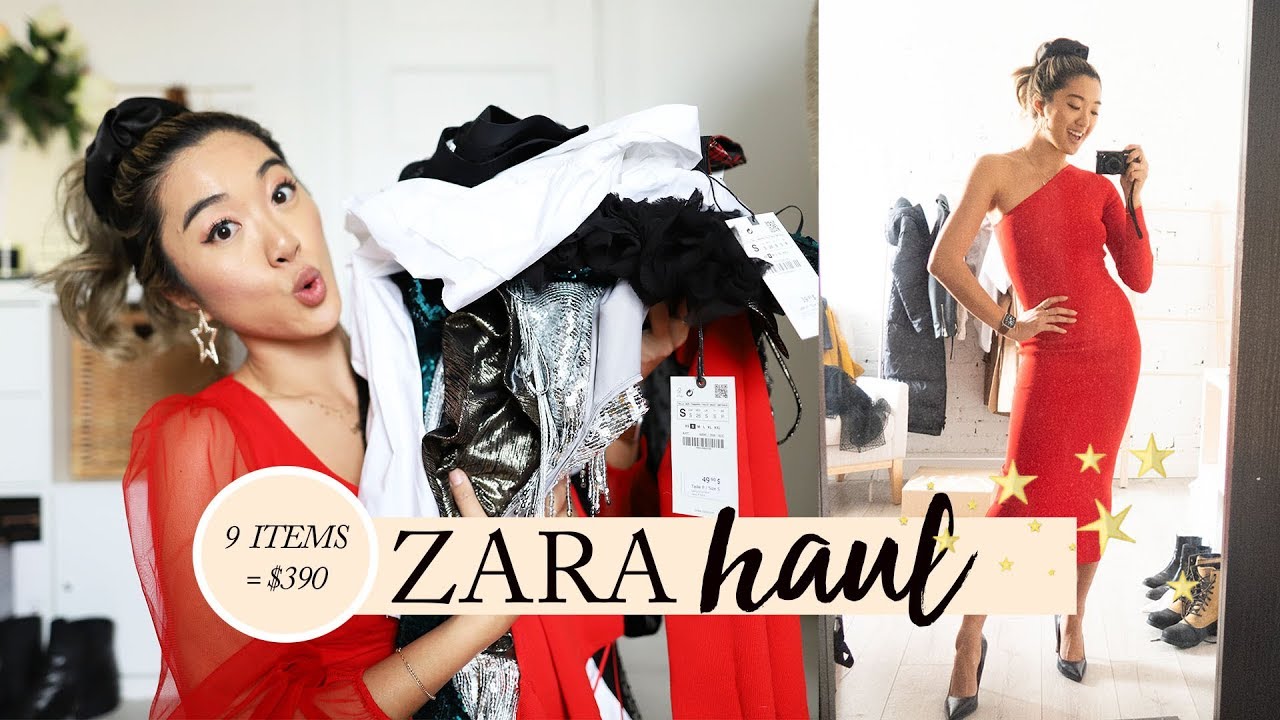 ZARA HOLIDAY HAUL & TRY ON What I Got for 390 (9 Items) YouTube