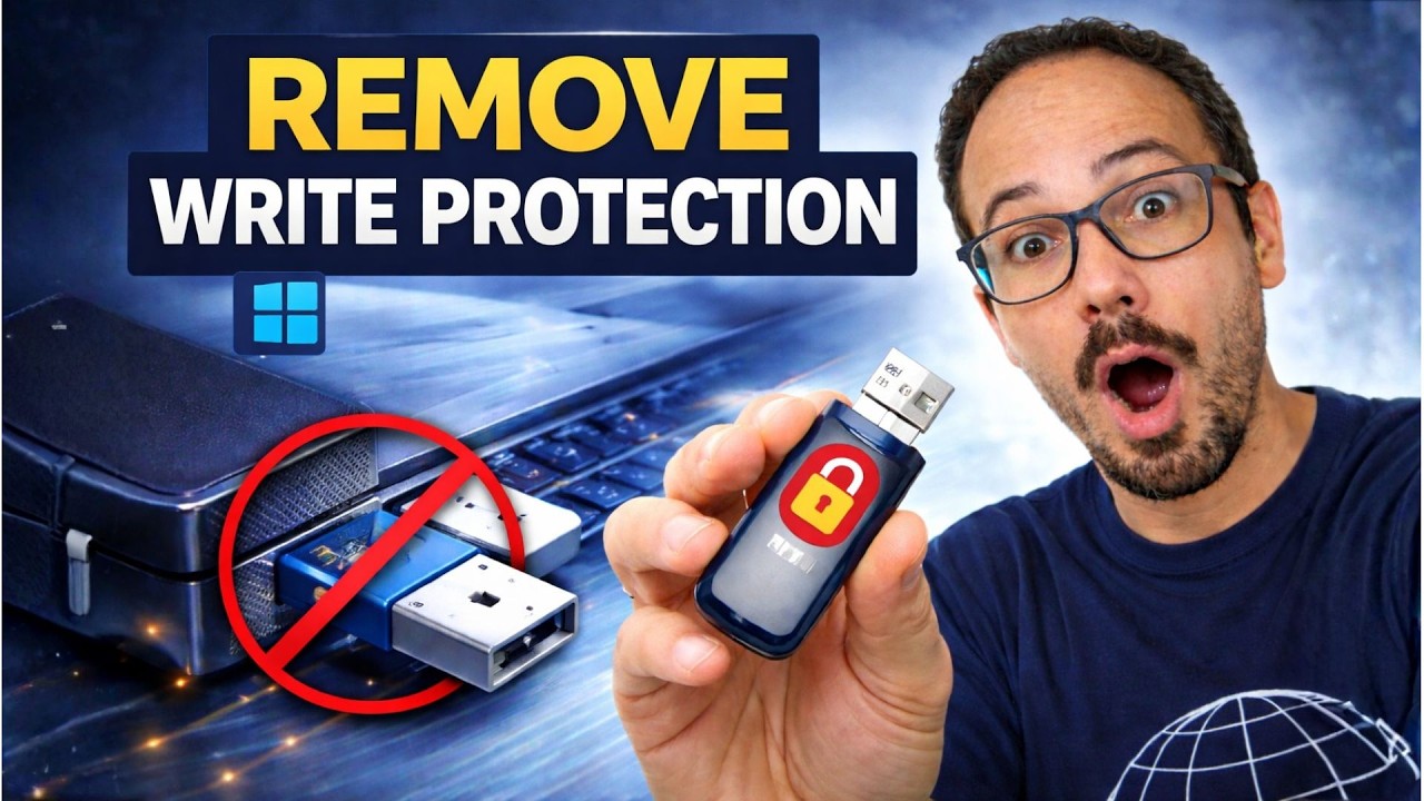 How to Remove Write Protection from USB Drive in Windows 10/11 - YouTube