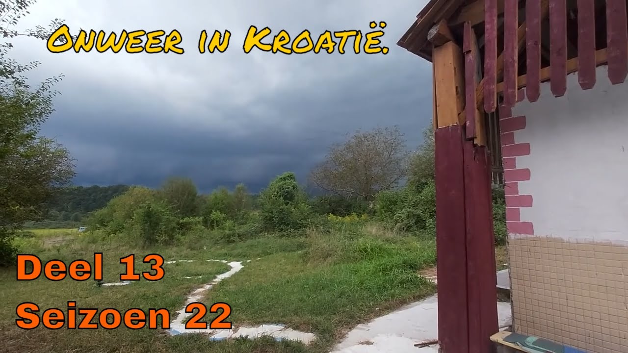 Deel13: Heel veel onweer en regen. Eindelijk afkoeling. Laatste week Kroatië.