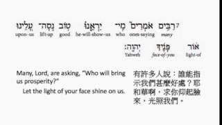 Celebrity Psalm 4: Hebrew interlinear audio Bible 希伯來文聖經:詩篇第四篇 Profile