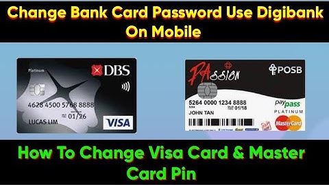 How To Change Visa Card Pin | How To Change Master Card Pin | POSB Bank | DBS Bank