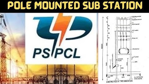Pole Mounted Substation || All dimensions in mm