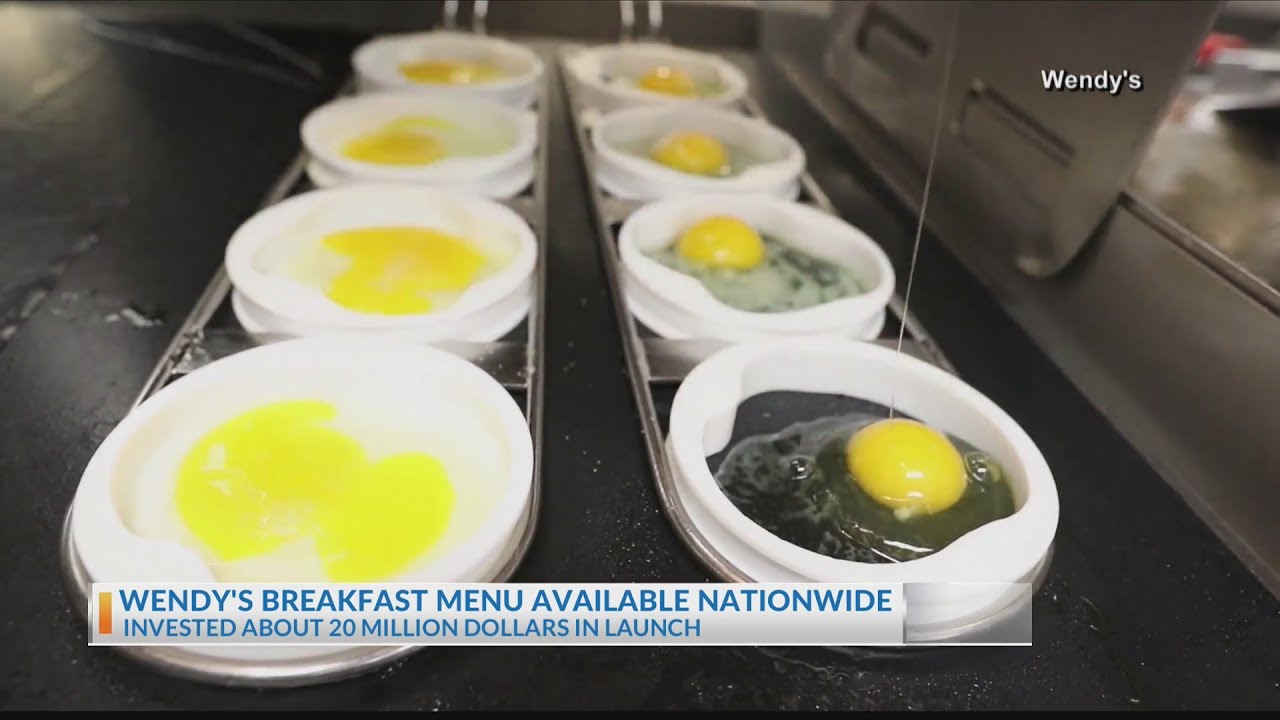 Wendy's launches breakfast menu at restaurants nationwide Monday