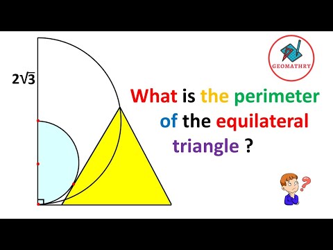 How to Find The Perimeter of the Equilateral Triangle | Geometry | Math
