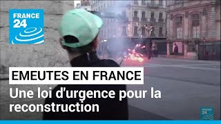 Emeutes après la mort de Nahel : Emmanuel Macron annonce une loi d'urgence pour la reconstruction