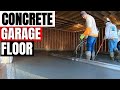 How to pour & finish a concrete garage floor in the winter months for beginners