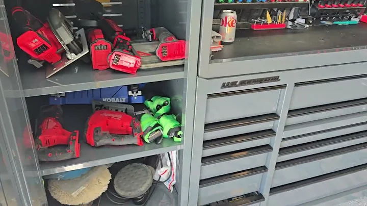 New tool box tour & garage setup. US General Series 3 , 72 inch slate gray