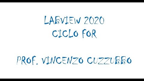 LabView 2020 - 13 - ciclo For