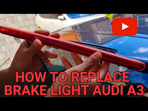 Audi A3 - 3rd Brake Light Removal (How to remove high stop brake light)