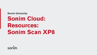 Sonim Cloud - Resources - Sonim Scan XP8
