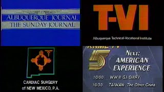 PBS Program Break (1989 KNME-TV RARE)