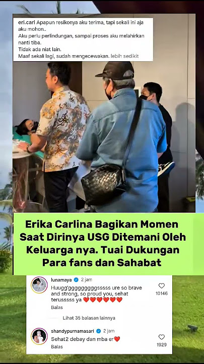 Erika Carlina Bagikan Momen Saat Dirinya USG Ditemani Oleh Keluarga nya