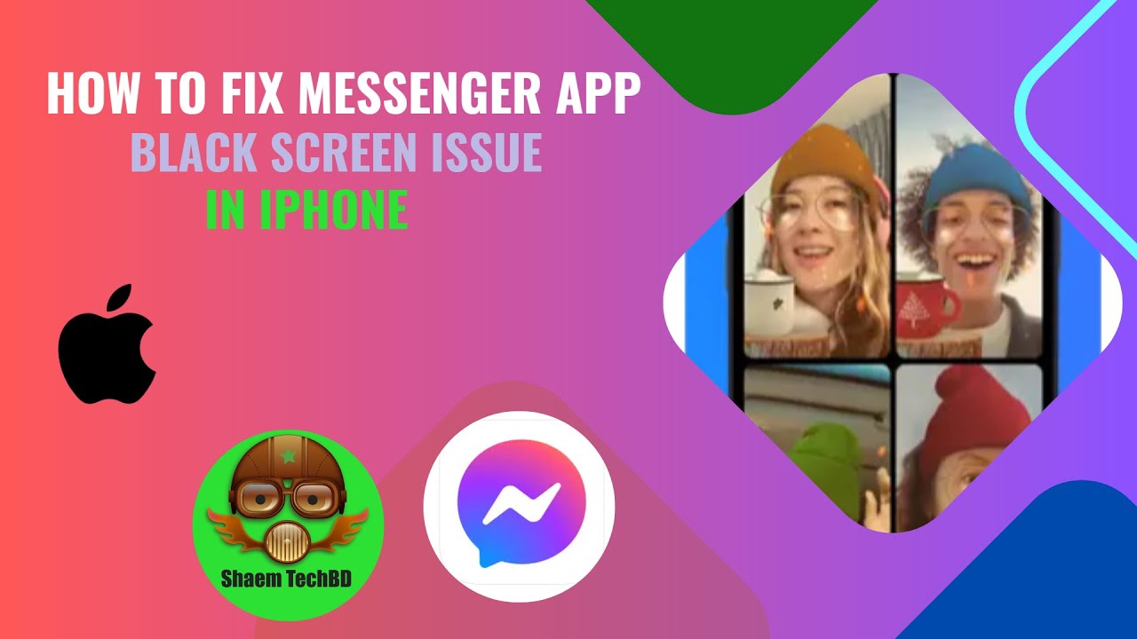How to Fix Messenger App Black Screen Issue in iPhone - YouTube