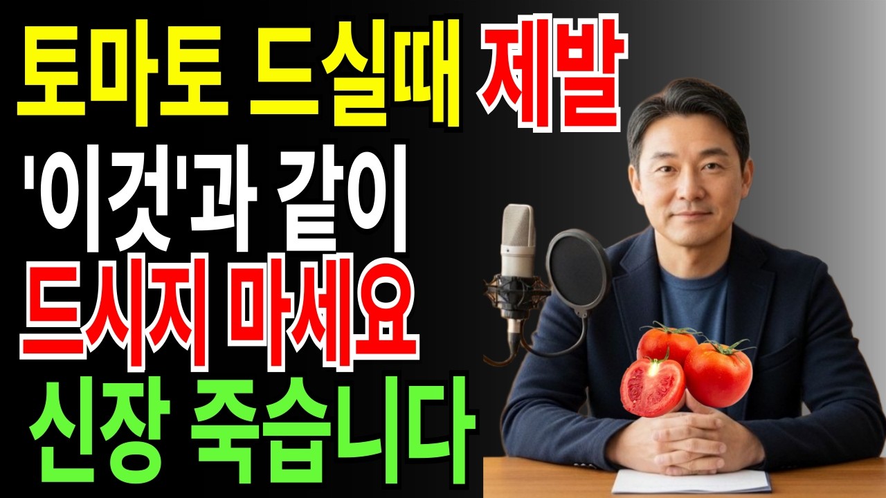 아침마다 먹은 토마토 샌드위치가 내 수명을 갉아먹고 있다고요? 투석기 피하려면 꼭 보세요!