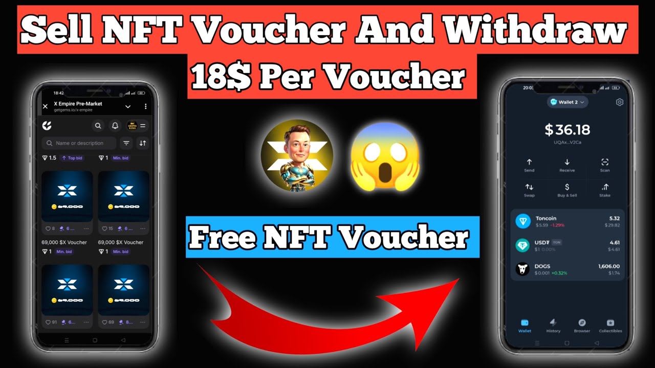 Nft Voucher Example Sell NFT Voucher And Ear 18$ Per Voucher xEmpire | xEmpire How To Sell ...