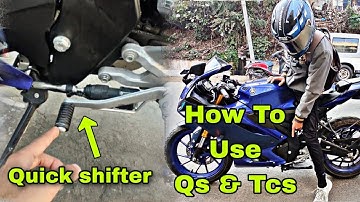 Yamaha R15 V4  Quickshifter & Traction control😍|| A to z | Full explained|| #foryou #explore #r15v4