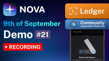 Nova Wallet Demo #21 Ledger integration and Community features updates!