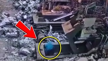 He Got Too Close to the Press Machine… Then THIS Happened!