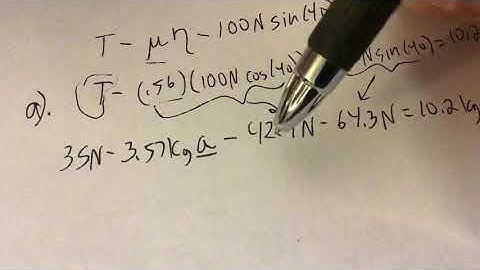 Problem 14 from Newton’s Law homework; two body problem on ramp with acceleration and friction.