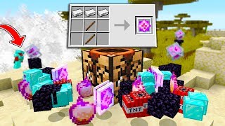 Minecraft UHC but drops AND crafting recipes are RANDOM..