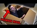 I MAILED MYSELF IN A BOX AND IT WORKED (Human Mail Challenge)(#Legit)(Not Clickbait)