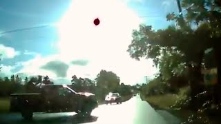 Dash cam video catches driver getting run off road